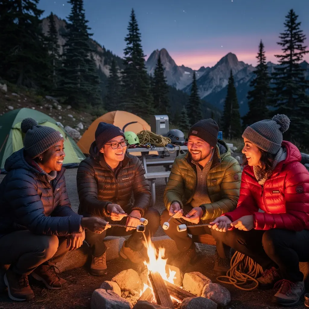 Таблица с маршрутами скалолазания на стенде в центре для туристов